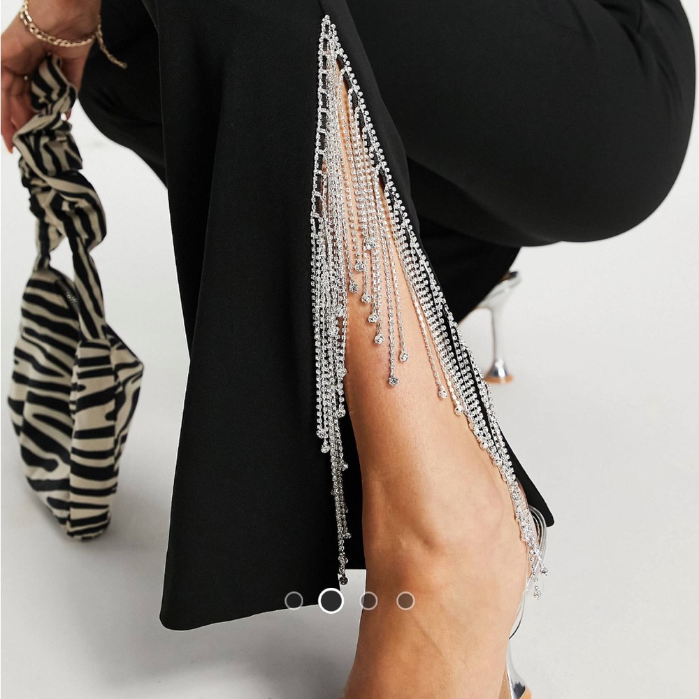 NWT Asos Luxe Diamante Pants